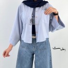 شومیز نیم تنه لینن باکسی
