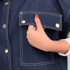وست جین آبی جیب دار وست جین آبی جیب دار