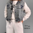 وست جین آبی جیب نما وست جین آبی جیب نما