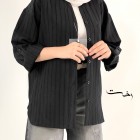 شومیز پری میله ای مشکی