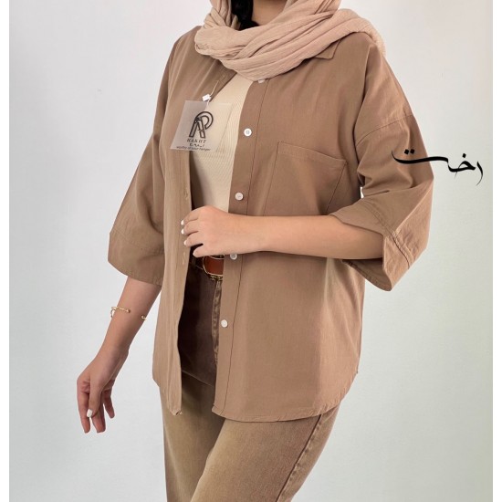 شومیز لینن پاستیلی