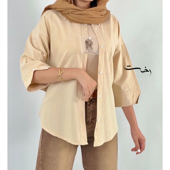 شومیز لینن پاستیلی