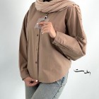 شومیز لینن باکسی