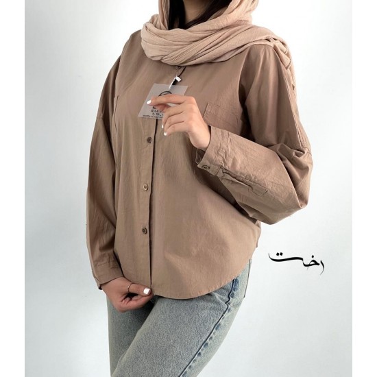 شومیز لینن باکسی