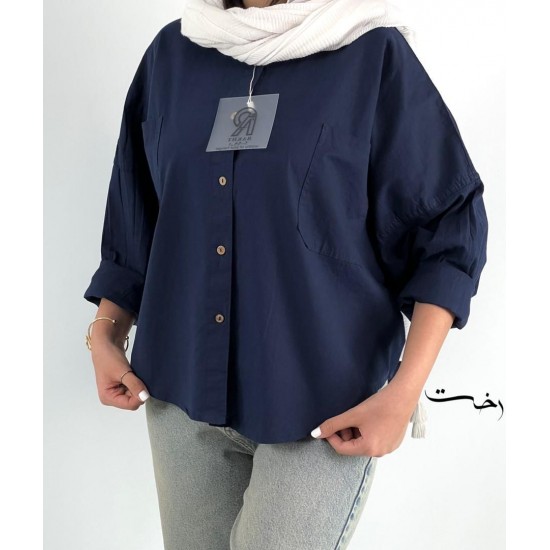 شومیز لینن باکسی