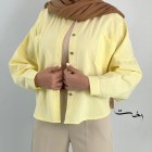 شومیز لینن باکسی