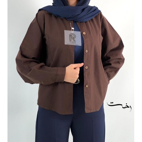 شومیز لینن باکسی