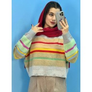 بافت نیم تنه رنگی بافت نیم تنه رنگی