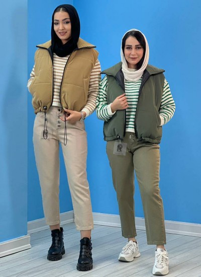 پافر وست کوتاه رنگی