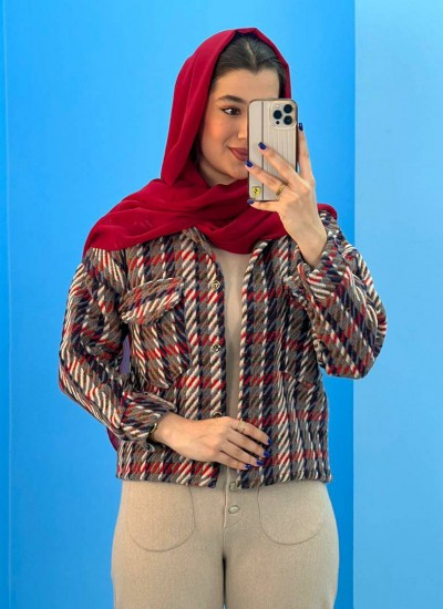 کت دو جیب طرحدار پشمی
