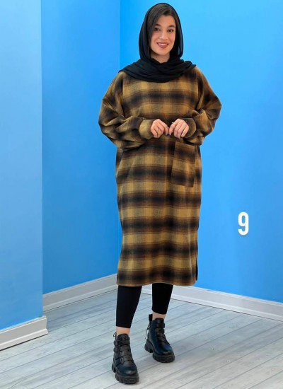 کفتان چهارخونه تک جیب