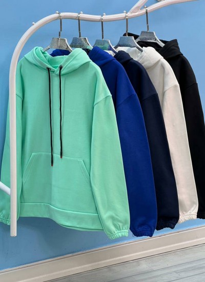 هودی رنگی آستین کش