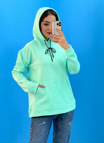 هودی رنگی آستین کش