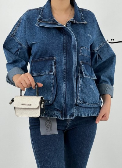 کت جین جیب خلبانی  کت جین جیب خلبانی