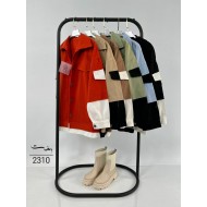 شومیز کتان ترکیبی