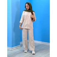 ست بلوز شلوار فوتر جلو دوخت ست بلوز شلوار فوتر جلو دوخت