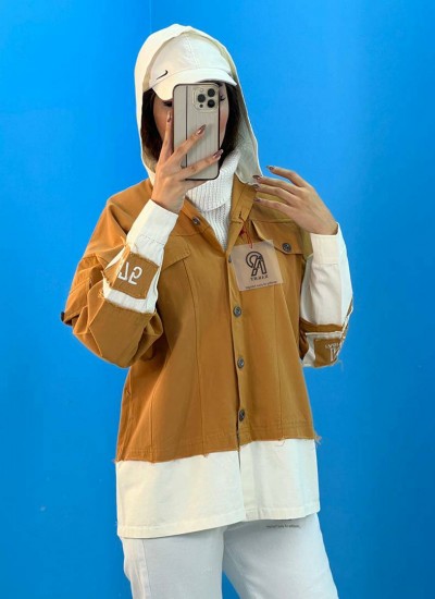 شومیز کتان کلاهدار