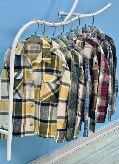 شومیز چهارخونه جلو جیب شومیز چهارخونه جلو جیب