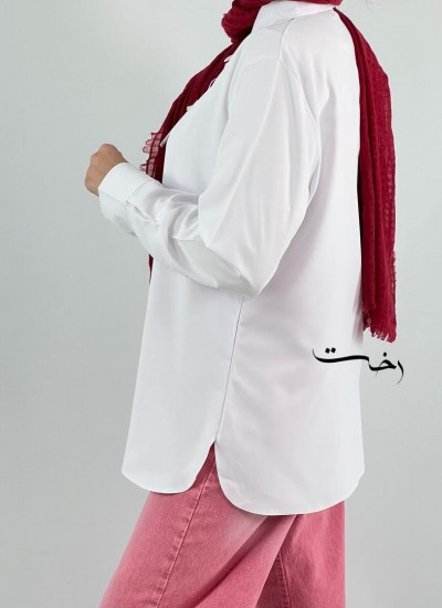 شومیز سفید بیسیک