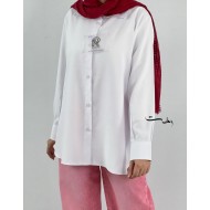 شومیز سفید بیسیک شومیز سفید بیسیک