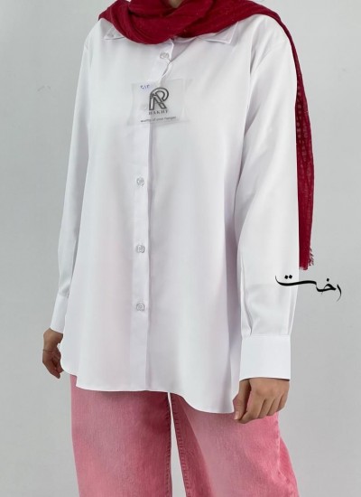 شومیز سفید بیسیک