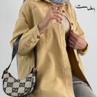 شومیز کتان جیب کج شومیز کتان جیب کج