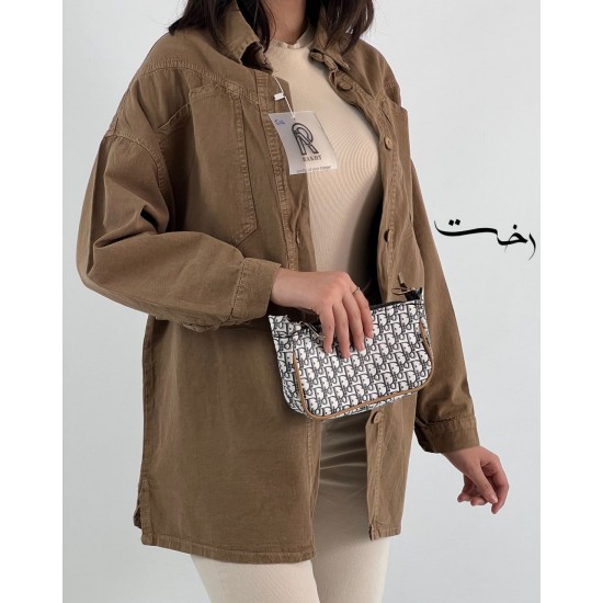شومیز کتان جیب کج شومیز کتان جیب کج