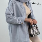 شومیز کتان جیب کج شومیز کتان جیب کج