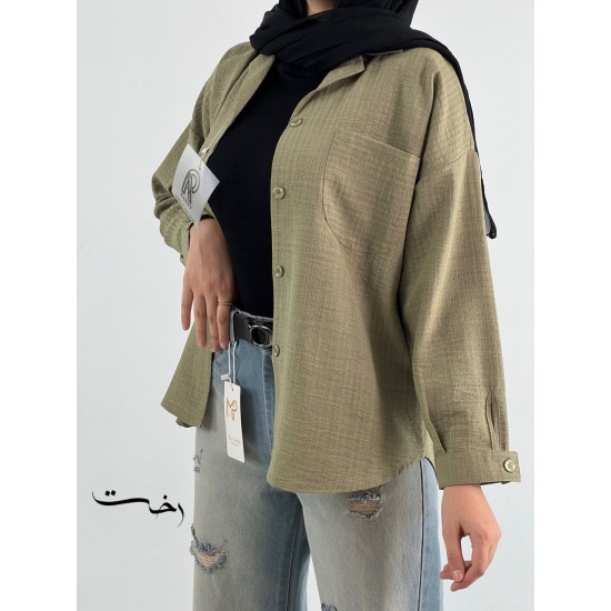 شومیز رنگی مچ دکمه شومیز رنگی مچ دکمه