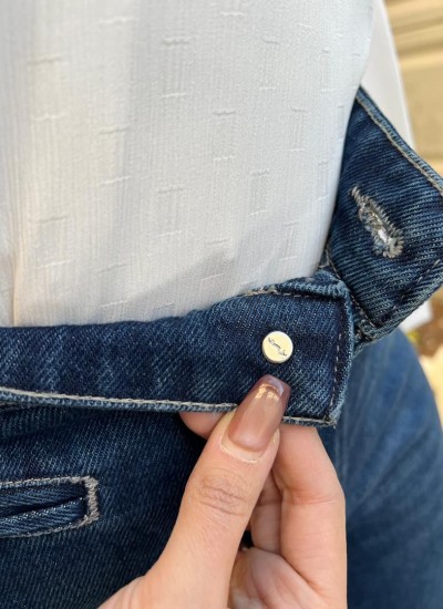 شلوار جین آبی جیب فیلتو