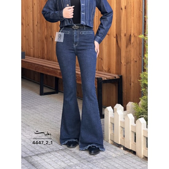 شلوار بوتکات جین آبی اسپانیش