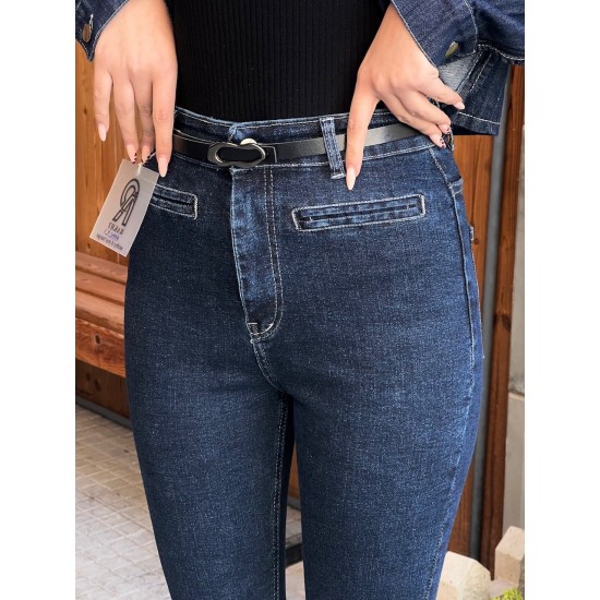 شلوار بوتکات جین آبی اسپانیش