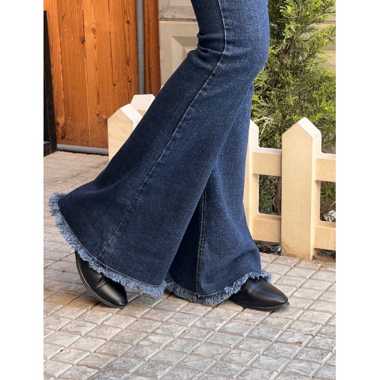 شلوار بوتکات جین آبی اسپانیش