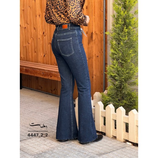 شلوار بوتکات جین آبی دمپا کات