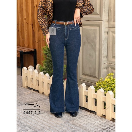 شلوار بوتکات جین آبی دمپا کات