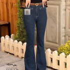 شلوار بوتکات جین آبی دمپا کات