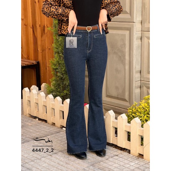 شلوار بوتکات جین آبی دمپا کات