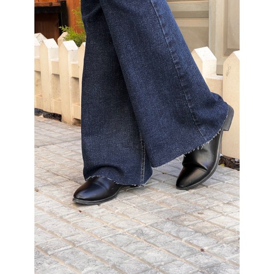 شلوار بوتکات جین آبی دمپا کات