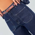 شلوار فلر بگ جین آبی اریکا