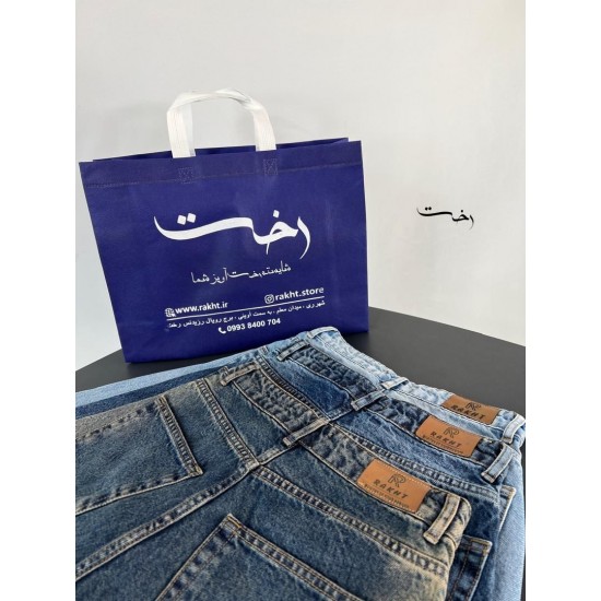 شلوار جورتس جین آبی شلوار جورتس جین آبی