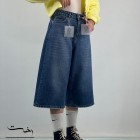 شلوار جورتس جین آبی