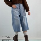 شلوار جورتس جین آبی