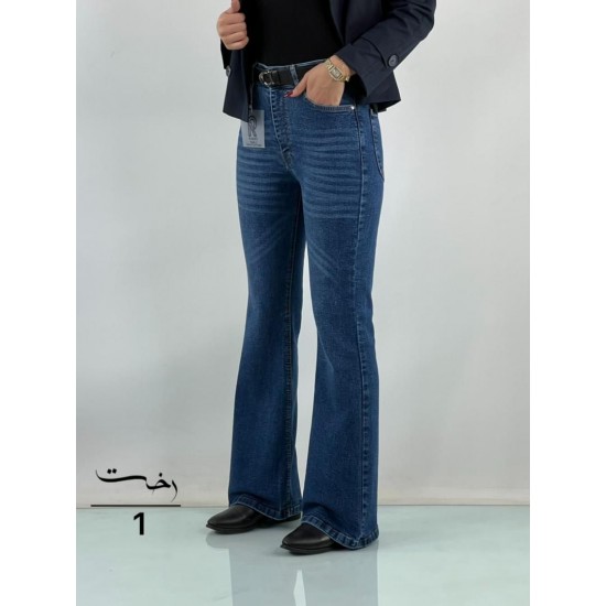 شلوار بوتکات جین آبی شلوار بوتکات جین آبی