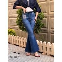 شلوار بوتکات جین آبی 