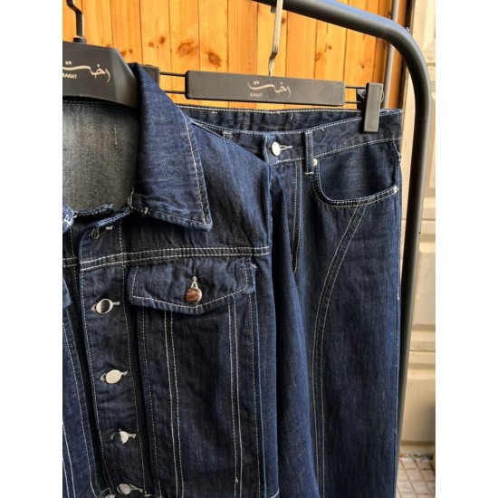 کت نیم تنه جین دو جیب