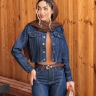 کت نیم تنه جین دو جیب