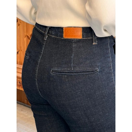 شلوار بوتکات جین آبی v