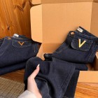 شلوار بوتکات جین آبی v