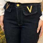 شلوار بوتکات جین آبی v