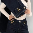 شلوار بوتکات جین آبی v